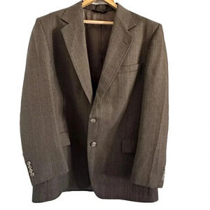 Warren Sewell sport jacket blazer suit jacket men's brown size 44L made in usa